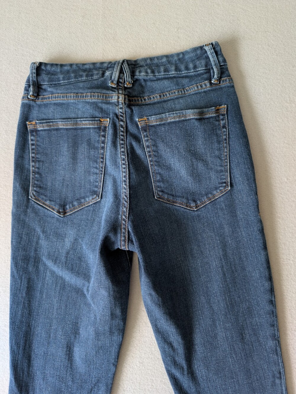 Good American Good Legs Extra Stretch Mid Rise Dark Wash Skinny Jeans 6/28 image 8